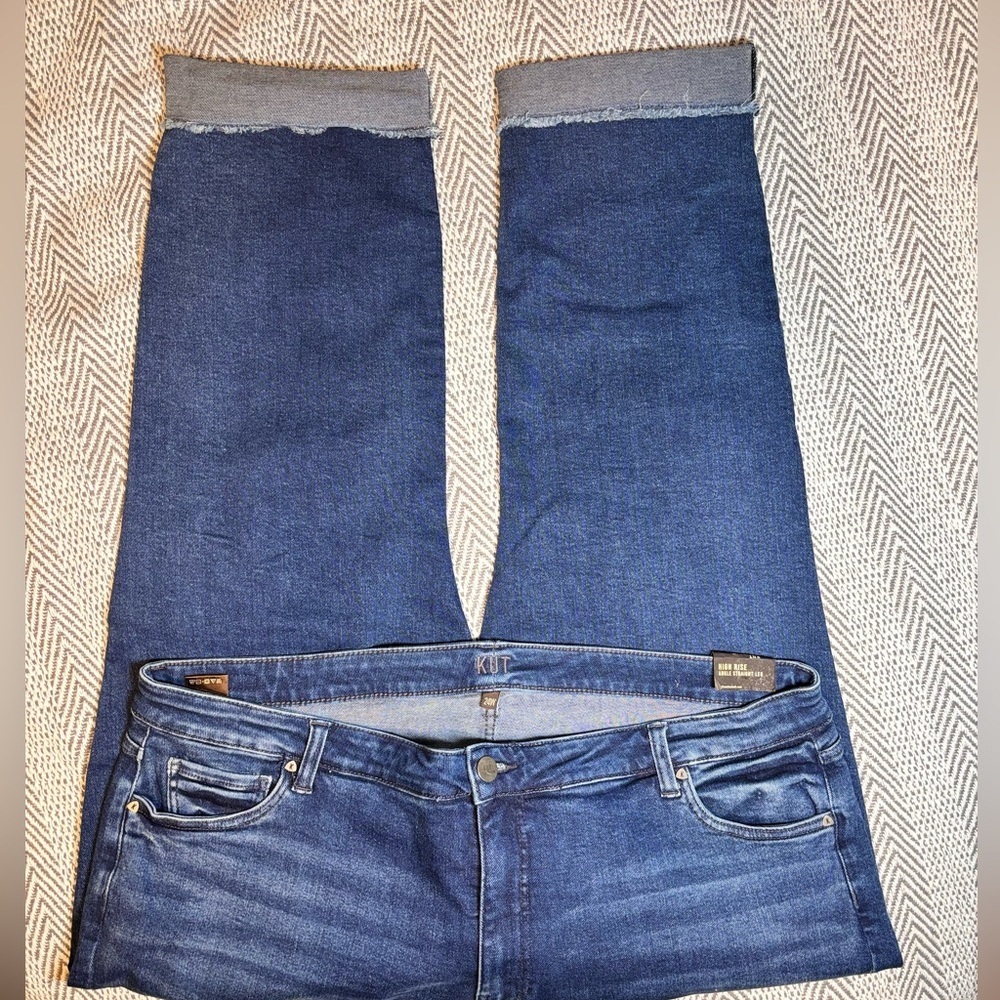 KUT from the Kloth | High Rise Ankle Straight Leg Jeans | Sz 24 - Picture 3 of 11